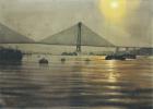 Sudipta Karmakar-2nd Bridge of Kolkata-Monart Gallerie Indian Art Gallery